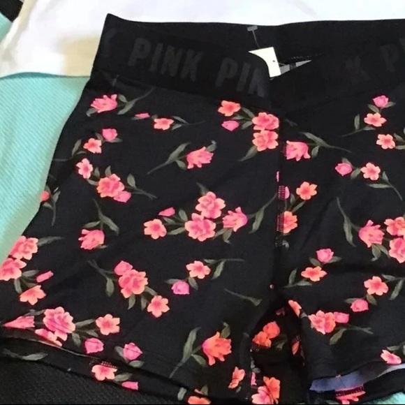 NWT VS PINK Floral Marathon Bike Short M RARE - Picture 6 of 9